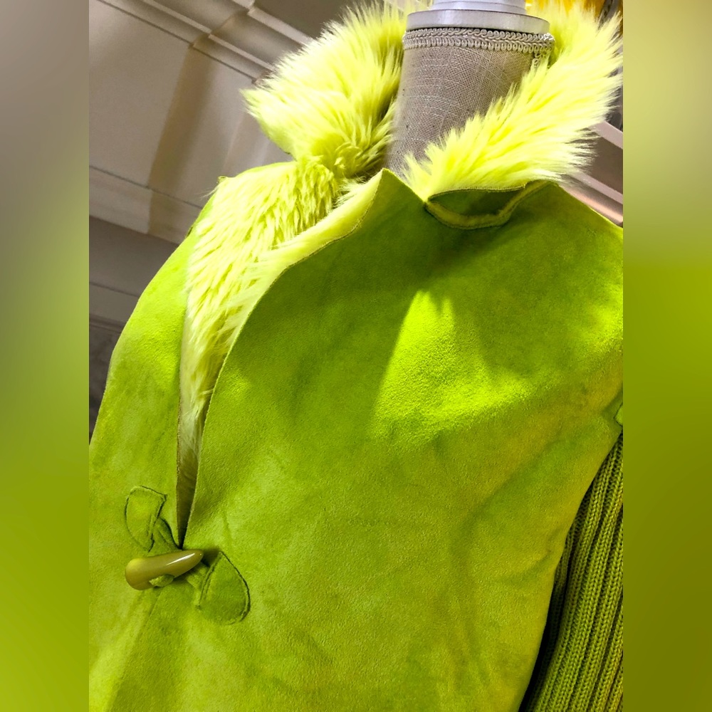 Vegan Suede and Faux Fur Jacket